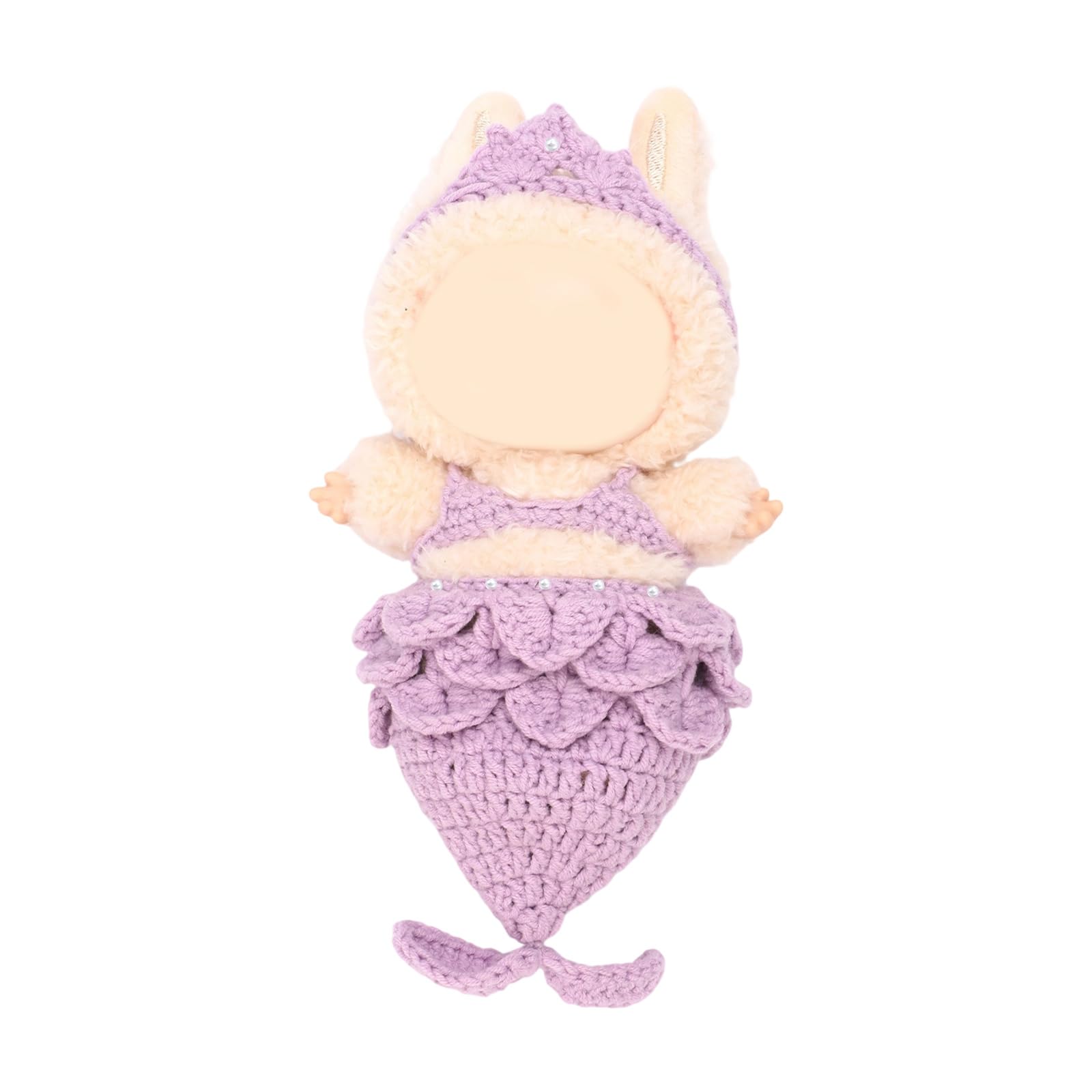 Sisyeuo Doll Clothes Set with Step-by-Step Tutorial Instruction Crochet Hook Yarn Needle Knitting Supplies for Beginner Beginner Yarn