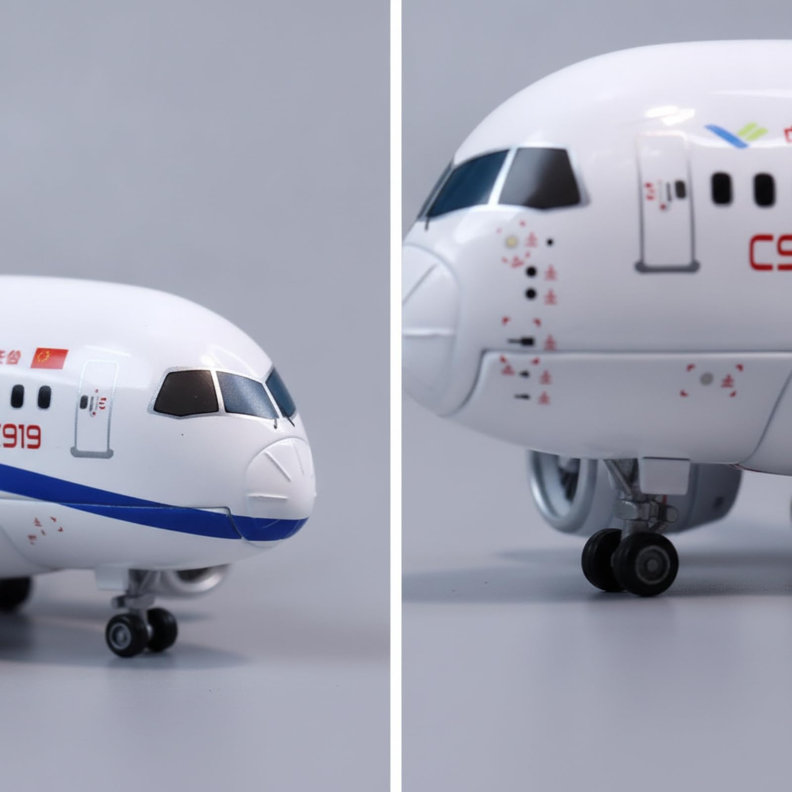 Maqueta Avión Avión Comercial Morno Caricatura Maqueta Avión Metal Tallado para Niños