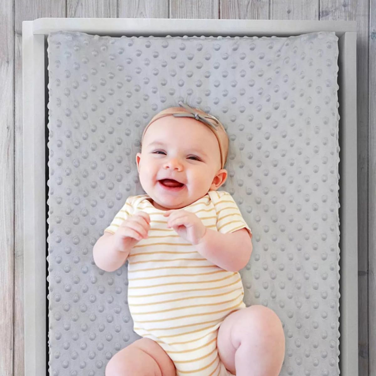 Waschbare Wickelauflagenbezüge Wiederverwendbar 2 Stück aus Polyester für Babys und Kleinkinder Geeignet als Wickeltischauflage für Zuhause