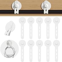 Cable Bands, Cable Organizer, Multifunctional, Silicone Band, Cord Bundle, Reusable Desk, Tabletop, Power Cord, USB Cable, Organizer, Secure, Holder, Clip, White, Set of 10