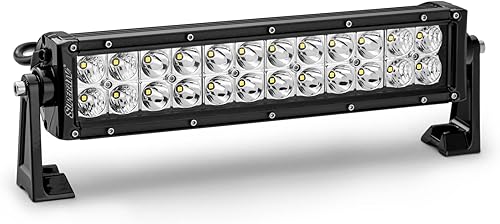SuperATV Barra de luz combinada LED de 12 pulgadas | Incluye interruptor basculante y arnés de cableado | Soportes universales | Barra de luz de 72 W