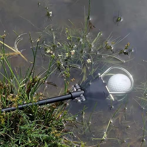 Aquadalus 15 feet Club Golf Retriever for Water, Telescopic Retriever with Headcover, Stainless Telescopic Extendable Golf Ball Retriever