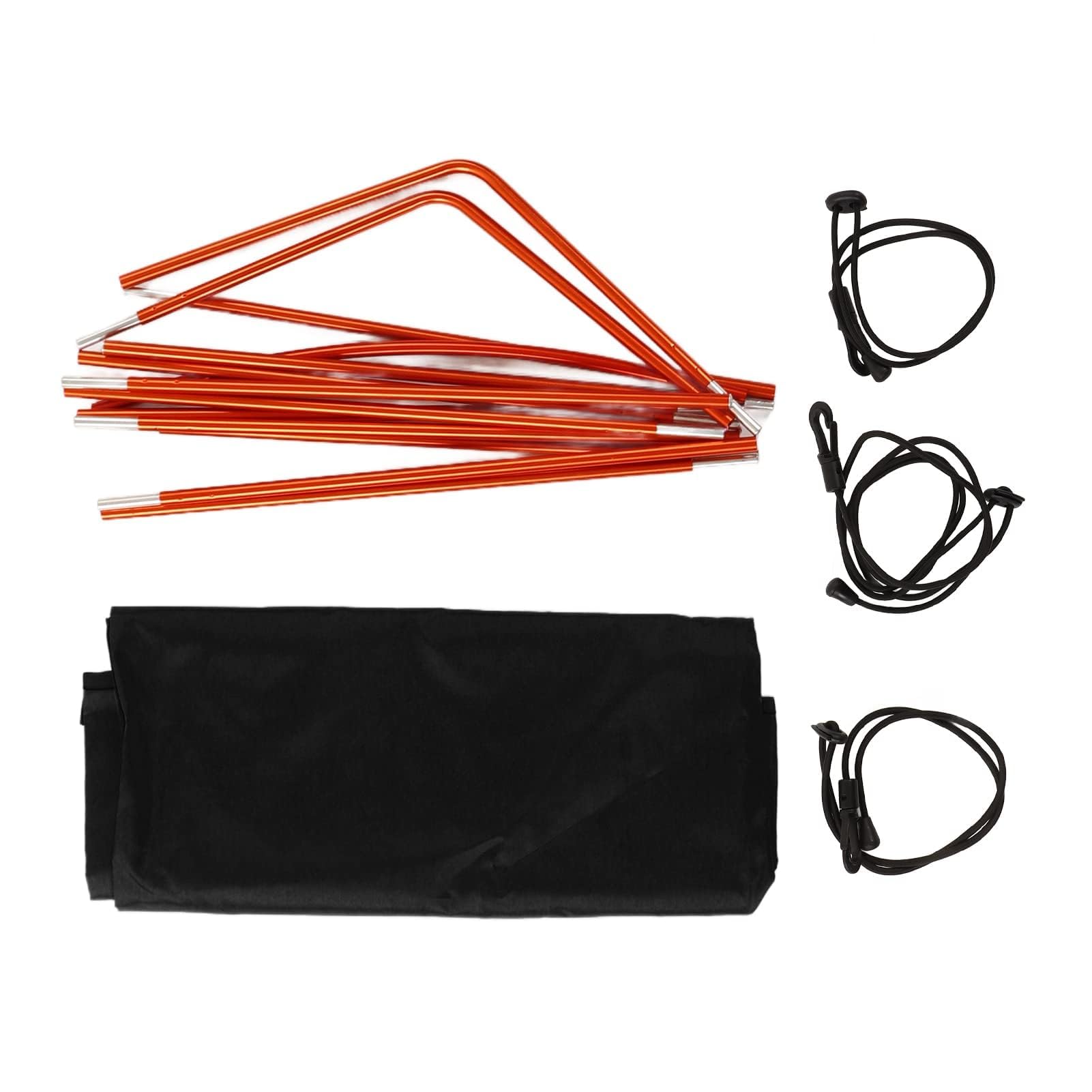 Sonnensegel für Kajak, Boot, Kanu, Ripstop, Wasserdichtes Oxford-Gewebe, Faltbar, Geeignet für Angeln, Outdoor-Aktivitäten, 139 X 63 cm (Black)