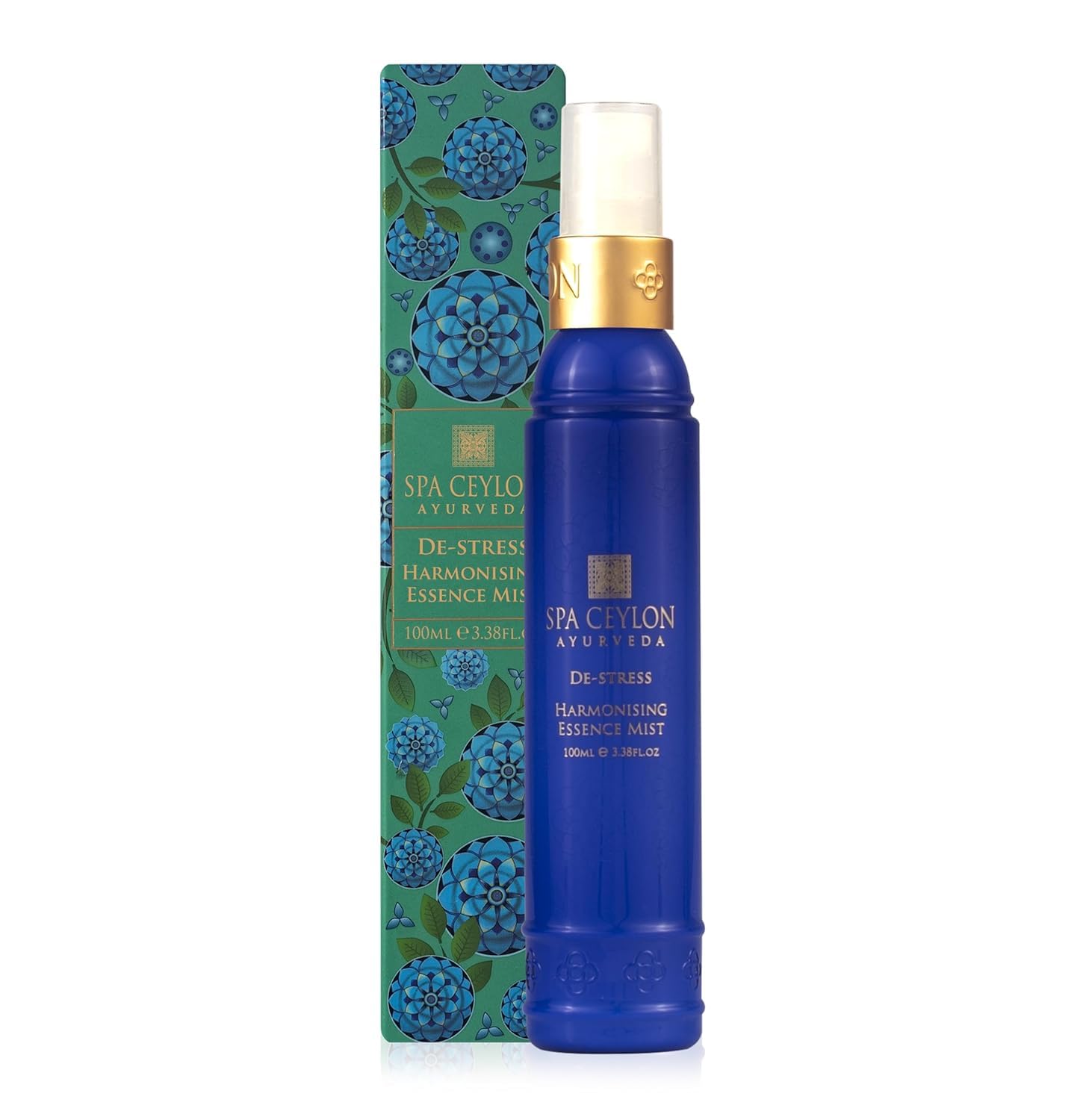 SPA CEYLON De-Stress Harmonising Essence Mist, 100 ml ayurvedisches Körperspray mit Lavendel, Ylang-Ylang und Bergamotte, beruhigend und harmonisierend, für Körper und Sinne