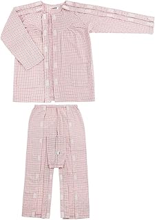 Bedridden patient postoperative nursing clothes unisex, full open, hospital gown auxiliary