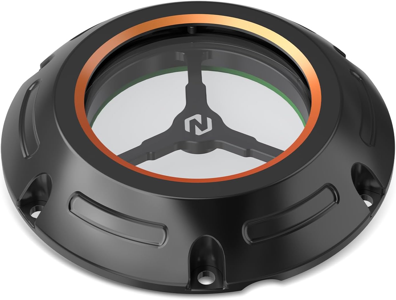 NICECNC Clear Derby Cover Observable Clutch Transmission Gearbox Cover Compatible with Harley Sportster 883 Custom XL883C 2004-2009 Replacement of 34992-04 See Fitment,Orange