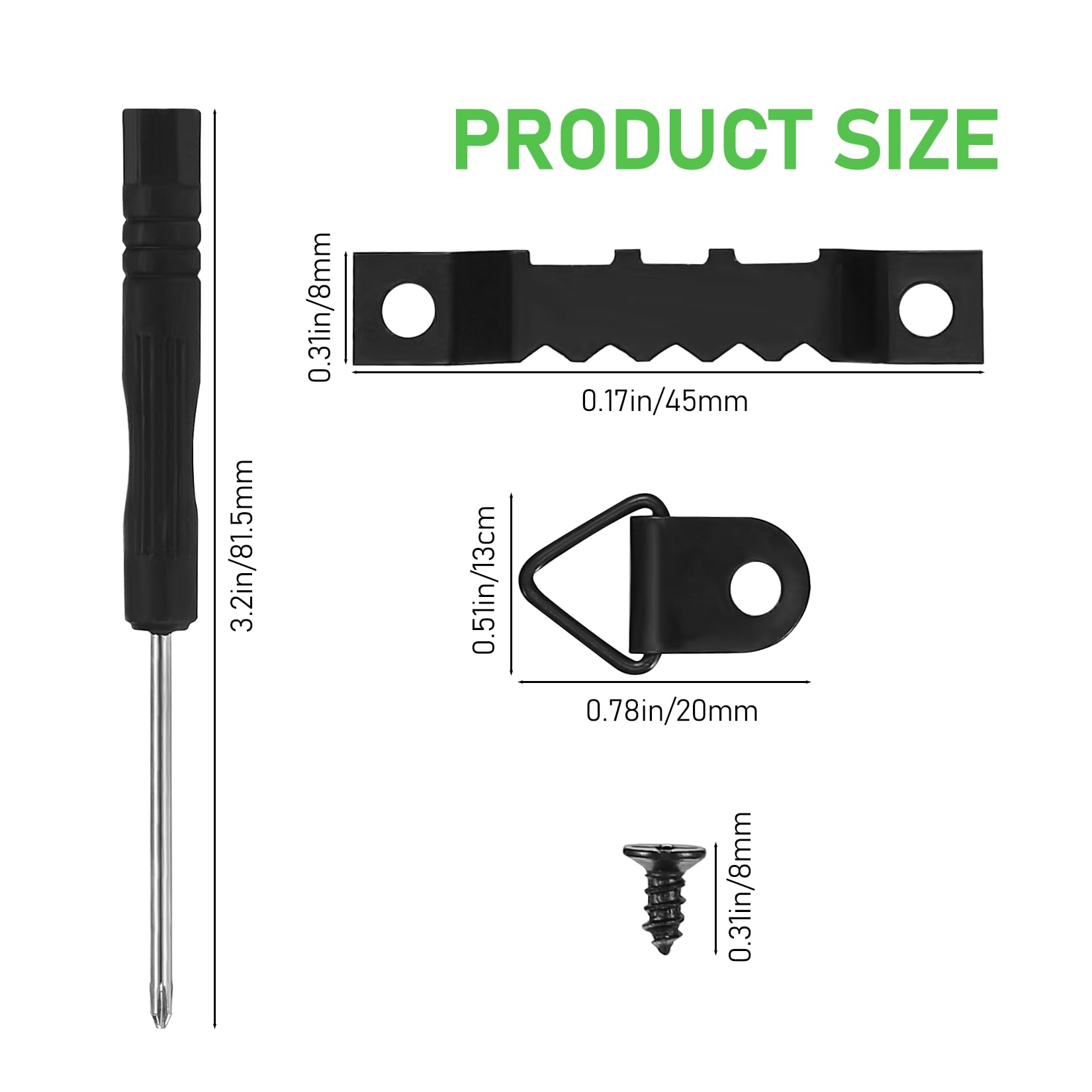 30 stuks fotohaken, fotohangers met schroeven, fotolijsthangers, hangers voor foto's, haken voor fotolijsten, eenzijdig gekarteld, fotoophanging voor schilderijen, fotolijsten, kunstwerken, zwart