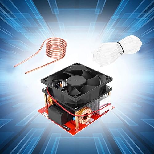 Miniatura 6 de Módulo de controlador ZVS DC 24V-36V 500W ZVS Inducción de bajo voltaje ZVS Módulo de placa de calefacción con ventilador y bobina de calefacción