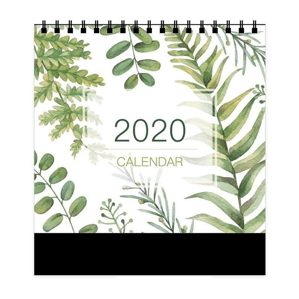 Ffshop Desktop Calendar Planner Cartoon Desk Calendar Cute Fruit Strawberry Color Calendar 2020 Lunar Calendar Calendar Painting Plant Calendar Desk Pad Calendar (Color : B)