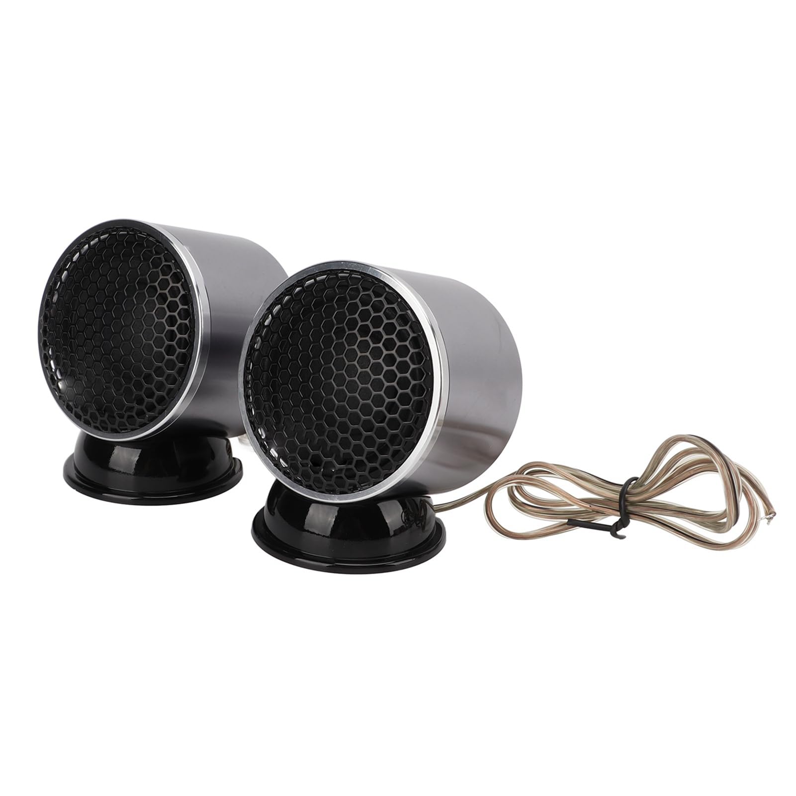 Altoparlanti Midrange per Auto da 2,5 Pollici Audio Surround Stereo HIFI da 110 W Guscio in Lega di Alluminio per Auto o Aggiornamento Pannello Porta Cruscotto Kit di Installazione su Pilastro