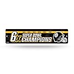 Rico Industries NFL Pittsburgh Steelers - 6X Champ Plastic Street Sign - Home Dcor - Wall Sign