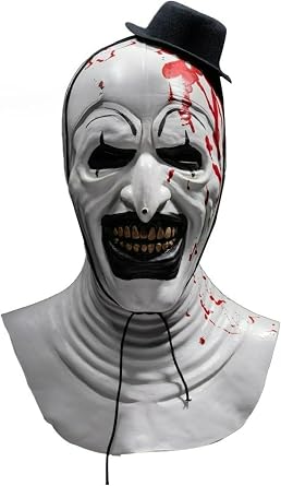 Clown Mask Hat Integrated Head Cover Halloween Masquerade Horror Cosplay Props Horror Scary Decoration