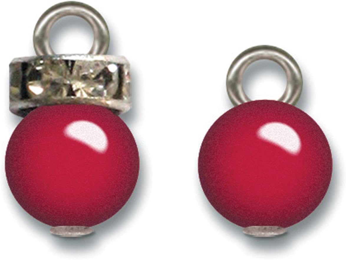 Jenni Bowlin Studio Pearl & Rhinestone Charms: Garnet