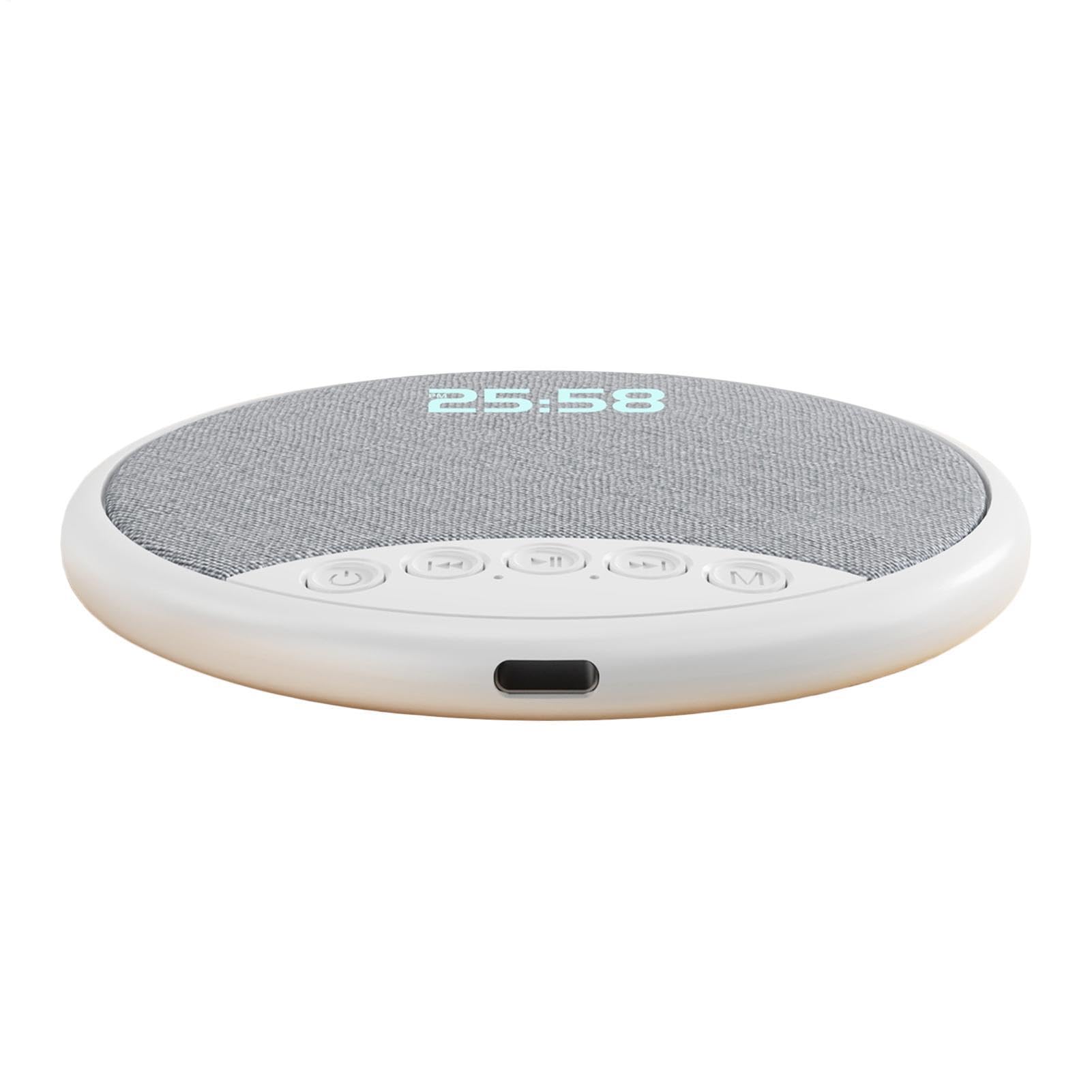 Under Pillow Speaker - Alarm Clock with LED Digital Time Display, Wireless White Noise Mode, Hi-Fi Sound Sleep Aid for Dormitory Shared Room, Quiet Personal Audio Device Home