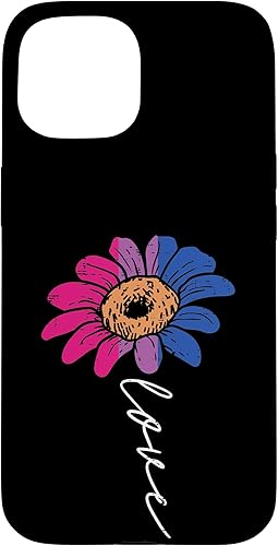 Miniatura 10 de Funda para iPhone 15 Pro Max Love Sunflower Floral LGBTQ Bisexual Flag Gay Pride Ally Bi