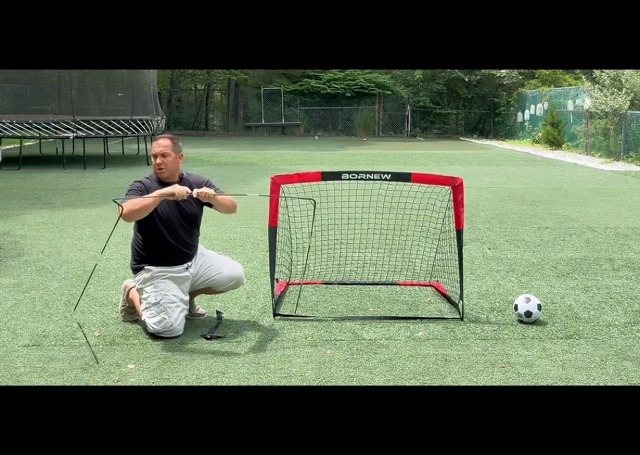 Gamtrik 2-Pack Portable Soccer Goals For Backyard - Pop Up