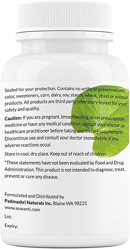 Miniatura 2 de Sewanti Neem Cápsulas - Cápsula de extracto de alta potencia, suplemento herbario para la salud de la piel y el apoyo inmunológico - Cápsulas de