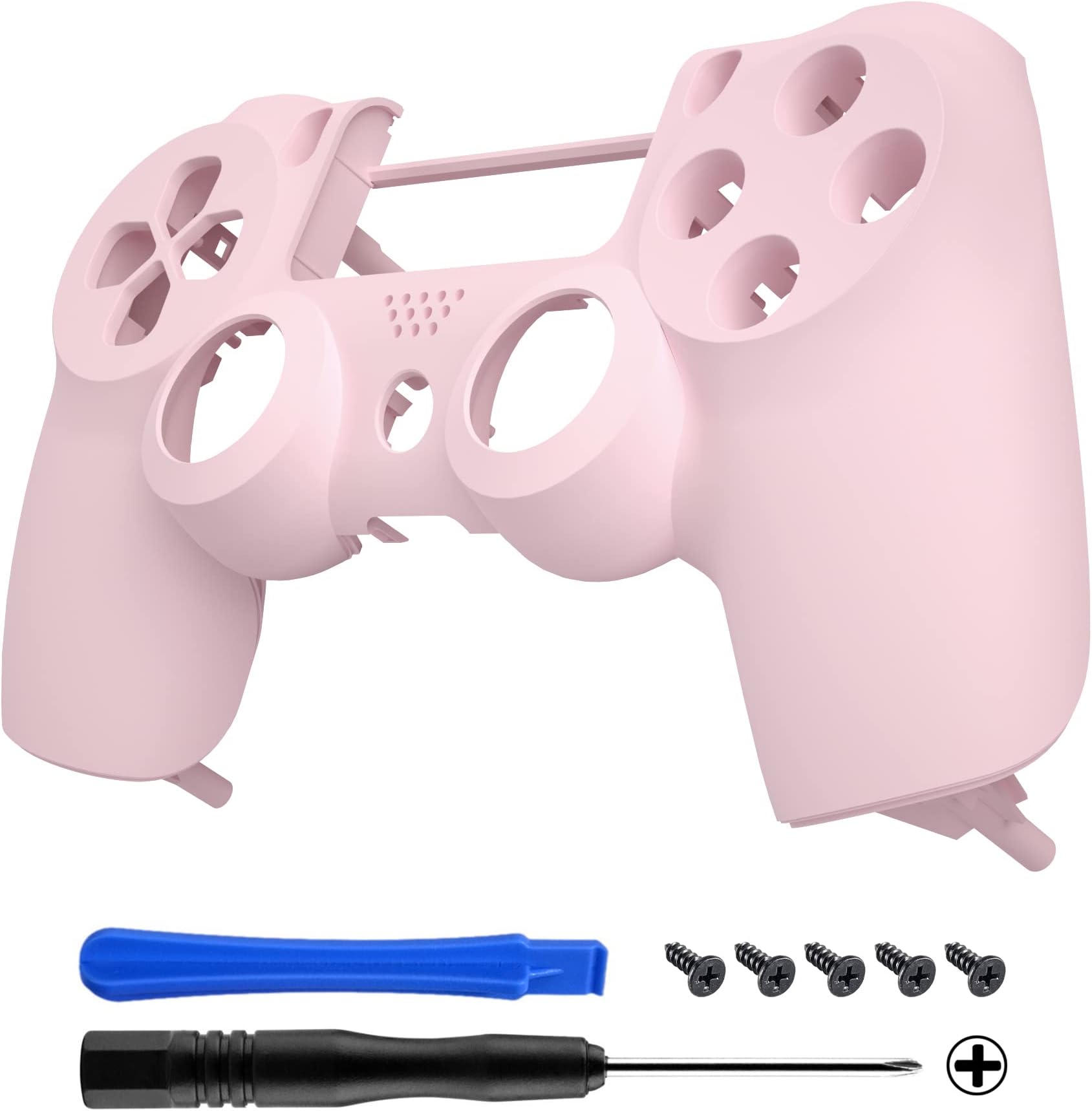 Cherry Blossoms Pink Replacement Front Housing Shell Cover Compatible with ps4 Slim Pro Controller CUH-ZCT2 JDM-040/050/055 - Controller NOT Included
