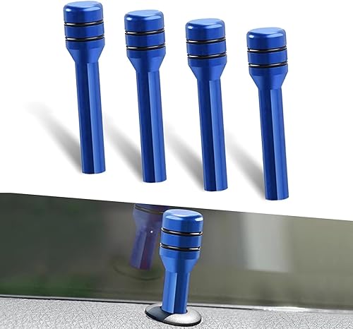 gunhunt 4 pines para cerradura de puerta de automóvil, pomos de aleación de aluminio, perno de puerta de 1.92 x 0.47 pulgadas, kits de decoración