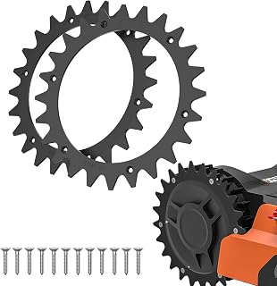 Mähroboter Kunststoff Spikes für Worx landroid S&M, 205 mm Radspikes mit 12 Schrauben,Traktionsverbesserung,Mähroboter Spikes Zubehör