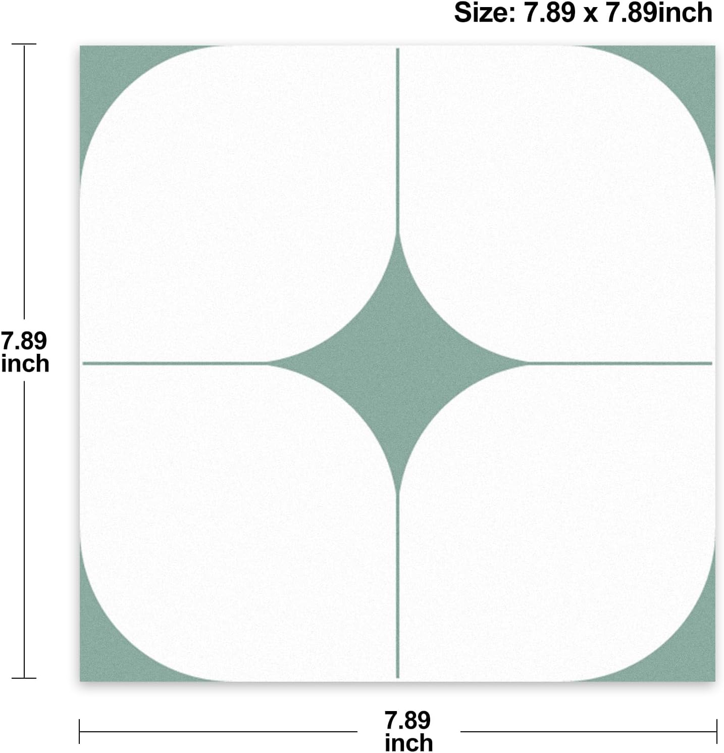 Peel & Stick Floor Tile Stickers, DIY Flooring for Kitchen, Dining Room, Bathrooms, Pet House and More, Self-Adhesive 8x8 inches,10 Pack (1463)