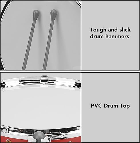 Alomejor Baby Musical Drum Toy, Jazz Drum Toy with Drumsticks for Children Educational