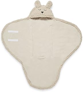 Jollein Manta para bebé de Forro Polar Suave, diseño de Conejo, Color marrón