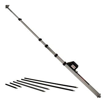 Champ Pro Tram Gauge 28" to 10 Adjustable Measuring Tool, 2mm Accuracy, 6 Pointers, Easy to Read SAE and Metric Units, Includes 2 Nylon Storage Bags Auto Body and Frame Repair