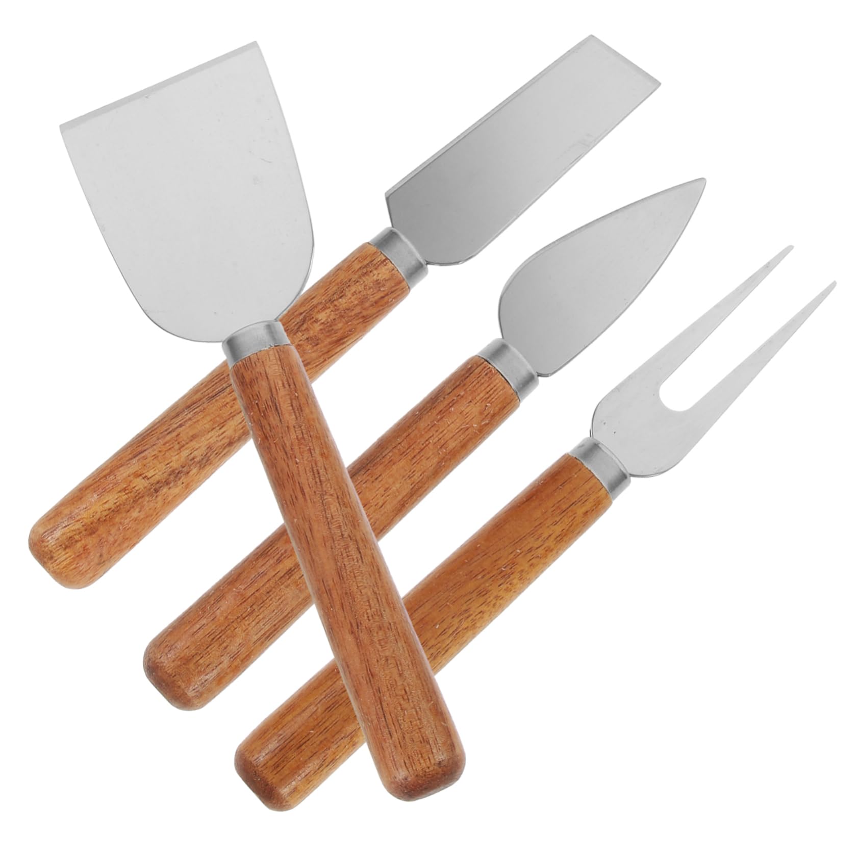 Alipis Stainless Steel Cheese Knife Fork Set Cheese Board Utensils Slicer Spreader Cutters Spatula Kitchen Essentials for