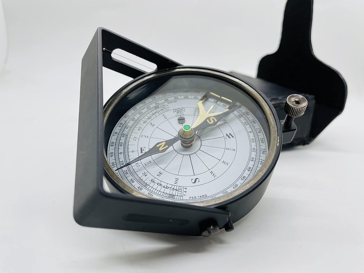Tenable Nautical mart Brass Clinometer Handle Compass Fully Working for Hiking, Outdoor, Pocket Compass with Leather Case Maritime Brass Compass A Great Gift Item-image-19