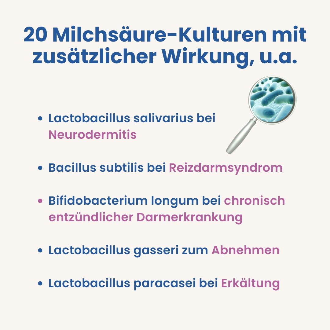 Alsiroyal Darmflora Forte · pro Kps. 200 Mrd. KBE aus 20 Bakterienkulturen
