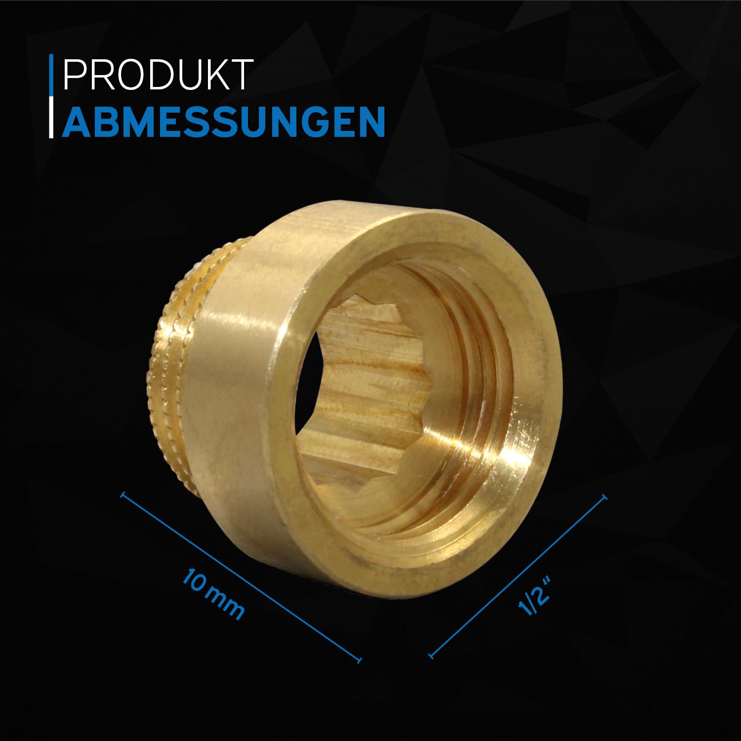 1/8 "1/4" 3/8 "1/2" Filettatura Maschio A Femmina Ottone - Foto 6