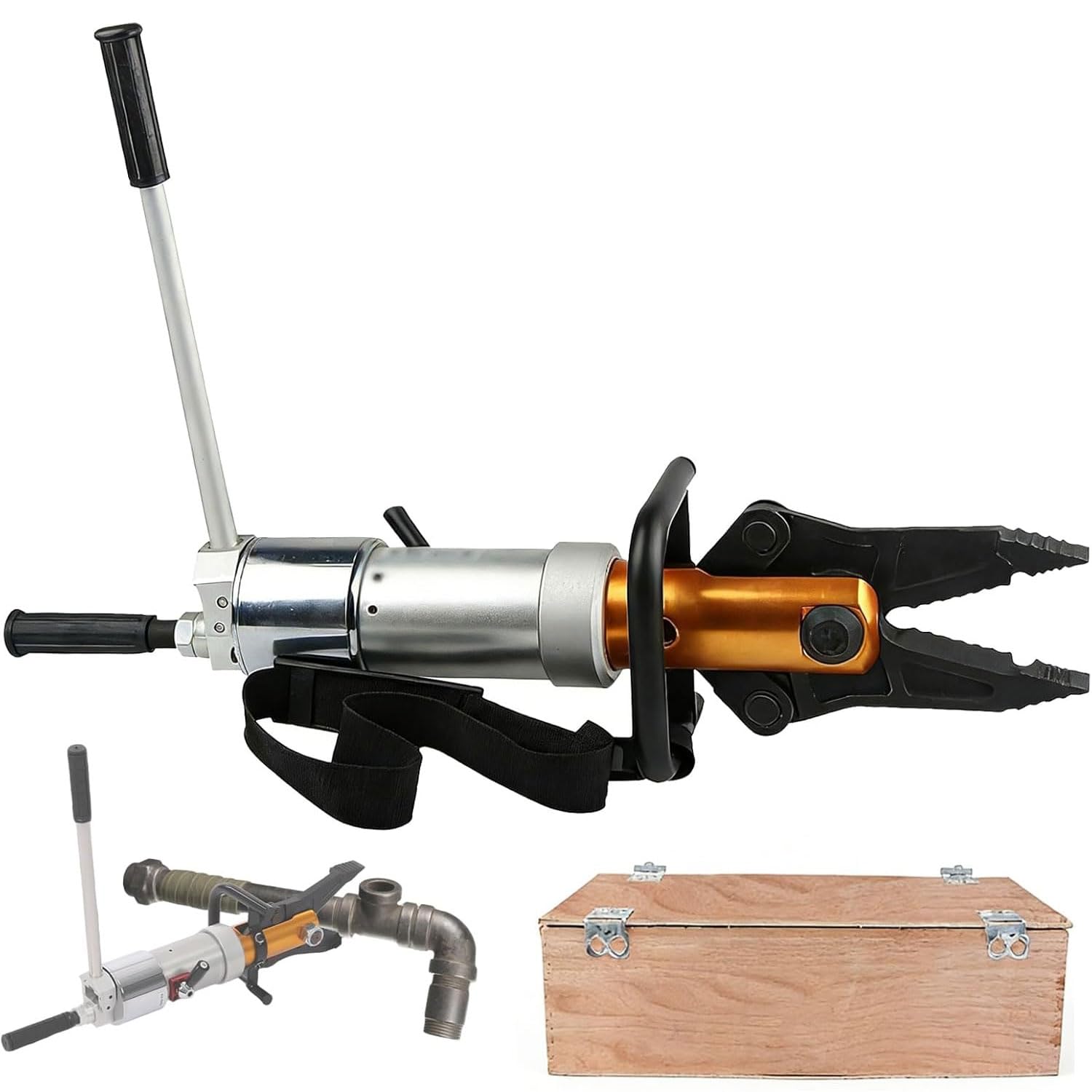 Myuyee 360° Rotary Hydraulic Rescue Spreader, Max Opening 160Mm, Portable Combination Plier For Emergency Extrication Operations