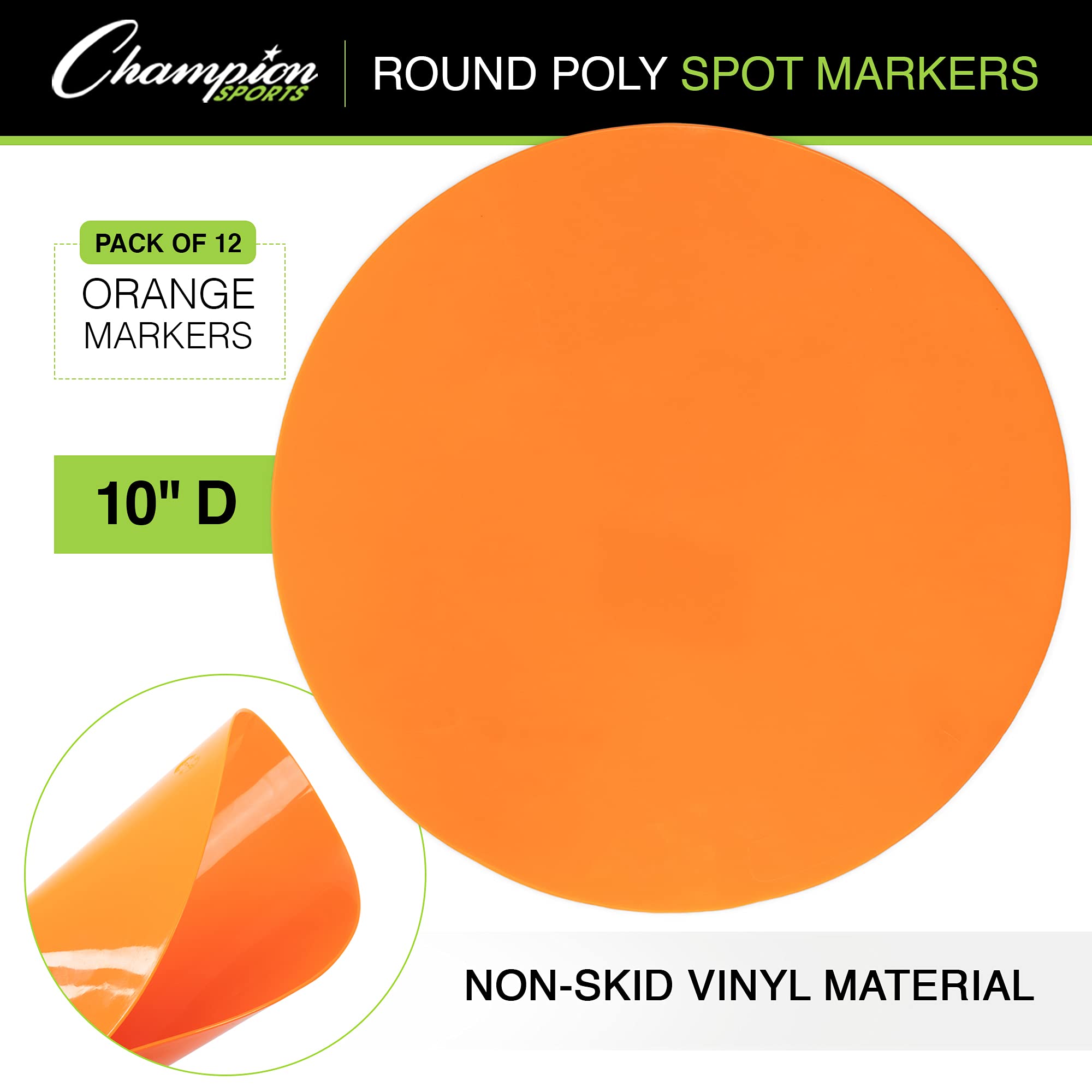 Champion Sports XLMSPSET marqueurs en polyvinyle pour Sports et activités