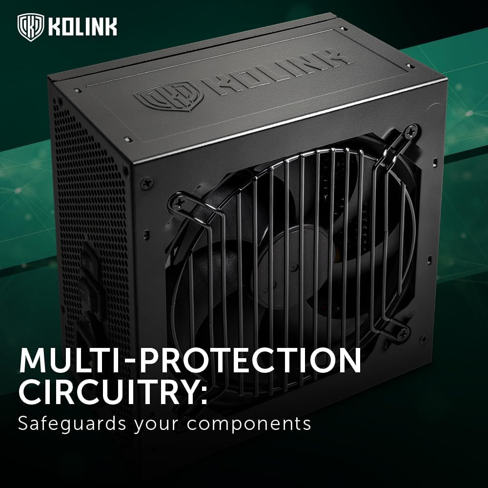 Kolink Zasilacz serii REGULATOR, 80 PLUS Gold, ATX 3.0, w pełni modułowy, PCIe 5.0, 12VHPWR, 100% Japońskie kondensatory, 140mm, 850W