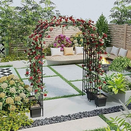 Arche Décorative en Métal Résistant aux Intempéries Haute Solidité pour Jardin