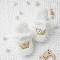 Vista 26 de Sawimlgy - Botines de algodón antideslizantes para recién nacido, con agarre, para cuna o para el invierno 010/Amarrón