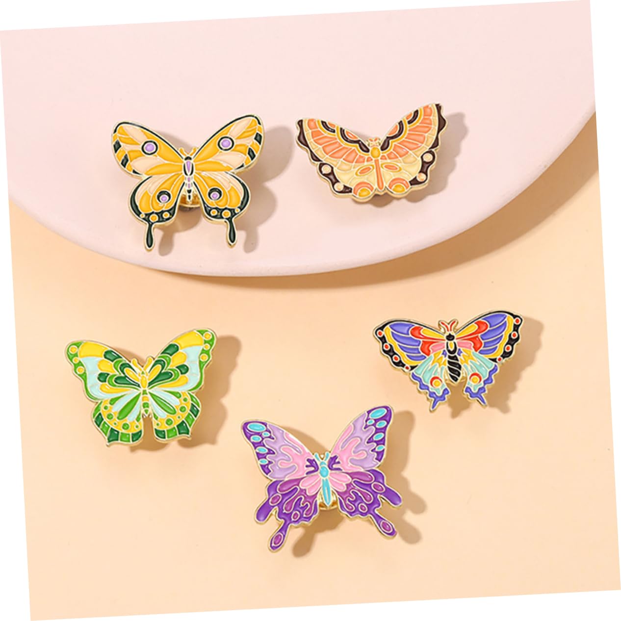 SHERCHPRY 25stücke Cartoon Schmetterling Broschen Set Für Damen Anstecknadeln Bunten Designs Für Partys Feiertage Und Tägliche Dekoration