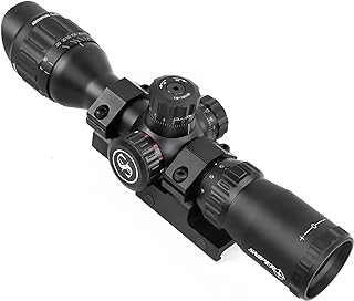 FSI 3-12x33 Rifle Scope R/G/B Illuminated Reticle Parallax Adjustment with Scope Mount