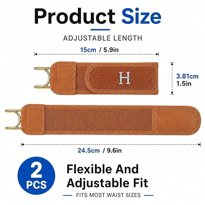 Image of Buckleless Belt Hook Tactical Metal Hook Elastic Belt Unisex Buckle-Less Invisible Waist Belts for Work & Edc, Buckle Less Belt