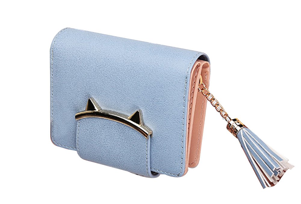 Mini Portefeuille Mignon, Fille Porte-Monnaie, Petit Portefeuille Décoratif, Petit Porte Monnaie Photo Porte-Monnaie, Cuir Mignon Chat Porte- Carte, Porte-Monnaie En Cuir Avec Fermeture ÉClair, Rose