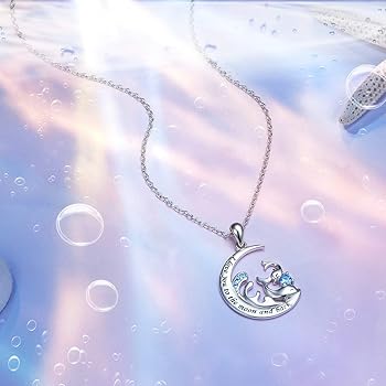 OHAYOO Collana con delfino in argento sterling 925 con