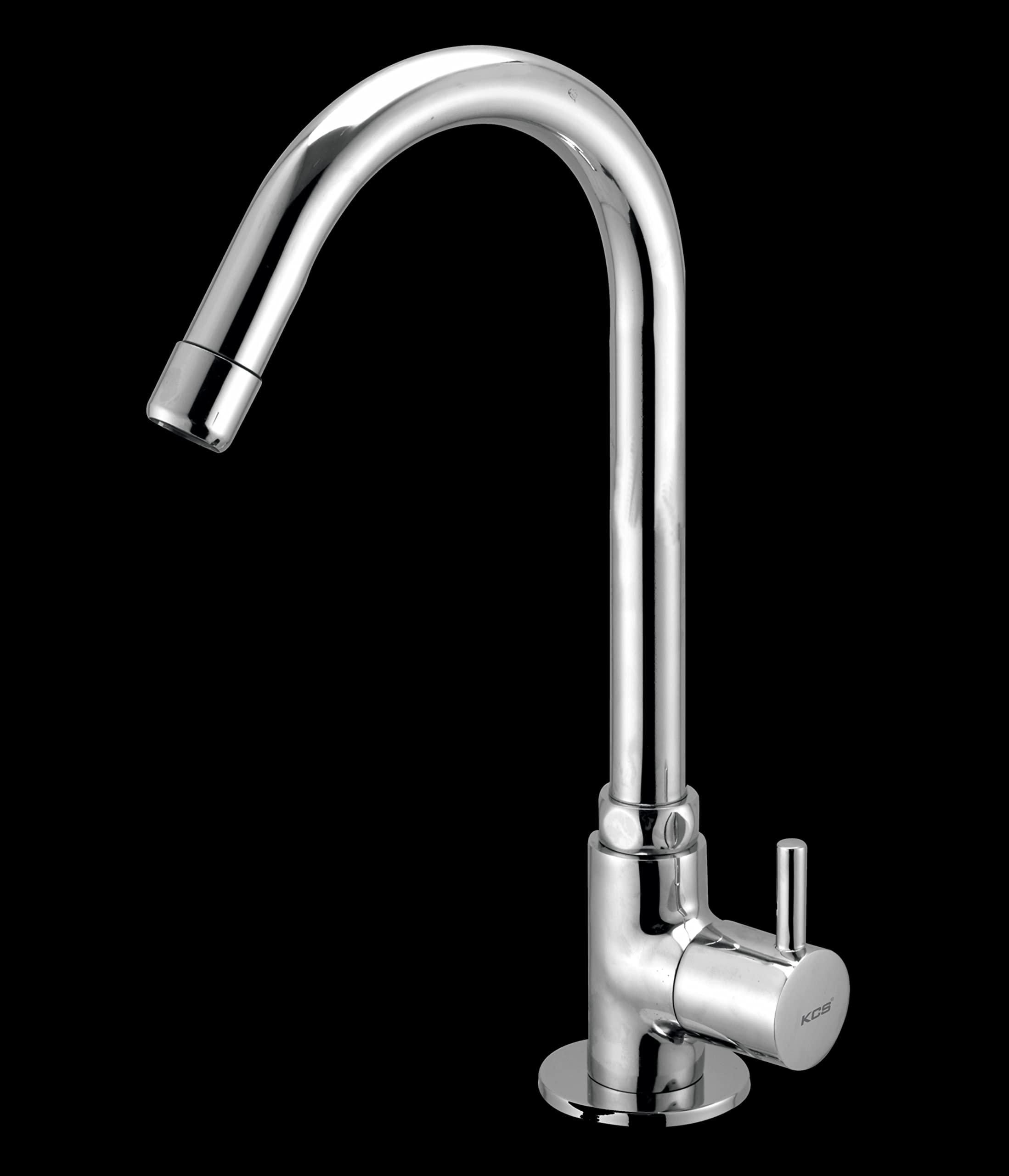 KCS® - Swan Neck Tap - for Kitchen Sink and Bathroom Wash Basin - Heavy Brass Swan Neck Tap with 360 Degree Swivel Spout - Heavy Brass Made Swan Neck Body with Deck Flange (Chrome, FLORA-CSN-710) (B09S6RYNZR) Amazon Price History, Amazon Price Tracker