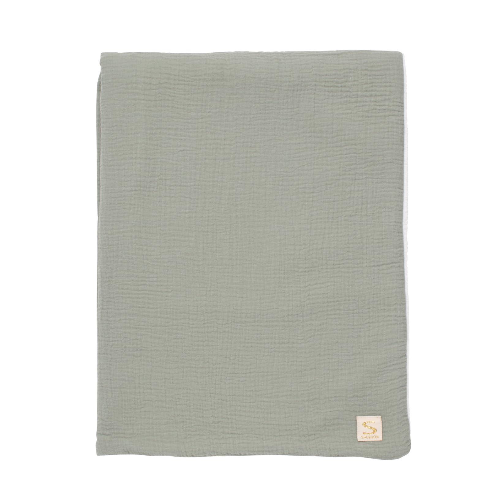 Sauthon Couverture bébé en Gaze de Coton et Polaire
