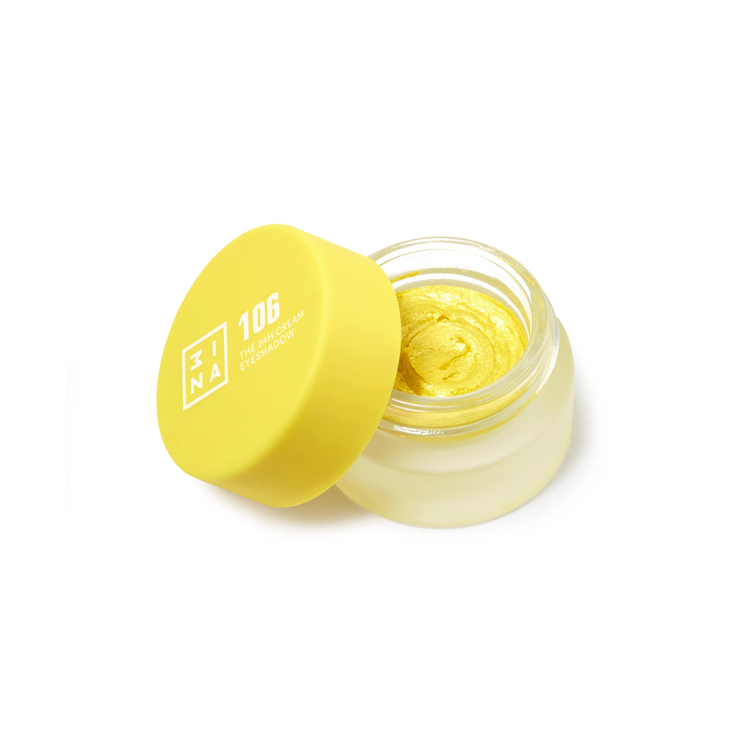 3INA MAKEUP - The 24H Cream Eyeshadow 106 - Yellow 24H Longwearing & Waterproof Fast Drying Formula - Creamy Texture - Highly Pigmented - Matte and Shimmer Finish - Vegan - Cruelty Free