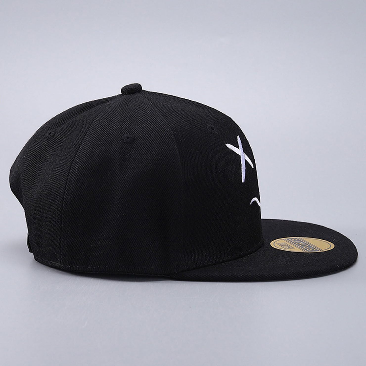 Embroidery Hip Hop Baseball Cap,Flat Brim Streetwear Unisex Adjustable Snapback Hat for Men Women,Street Style - Image 4