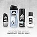 Adidas Dynamic Pulse Body Fragrance 2.5 fl oz (Pack of 1), Notes of Mint, Apple, and Wood, Men's fragrance, Long lasting, Sporty fragrance, Travel size