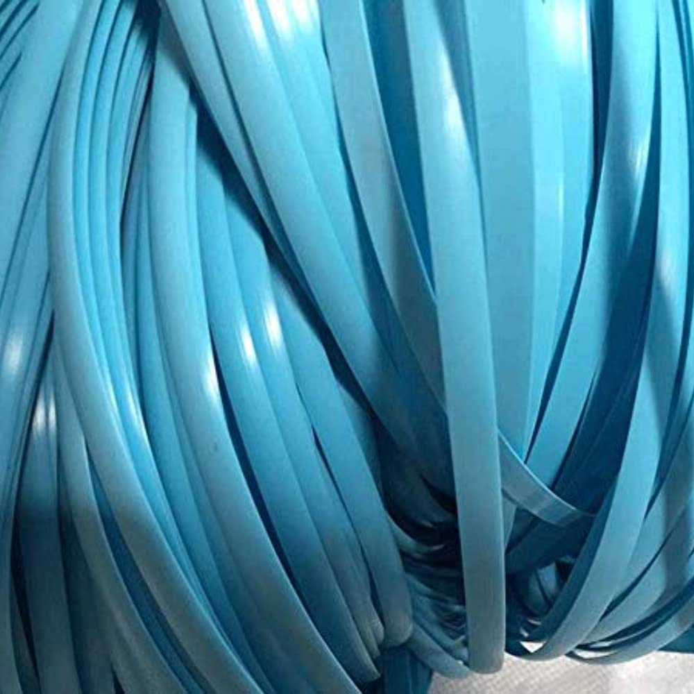 OUdini Pe Rattan Synthetic Rattan Woven Material, Plastic Rattan for Weaving and Repaichairs, Storage Baskets/Blue