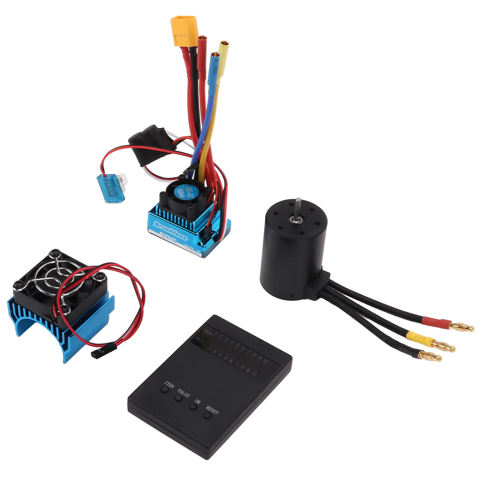 Alomejor Silnik Bezszczotkowy 3650 2300KV z ESC 120A i kartą programującą