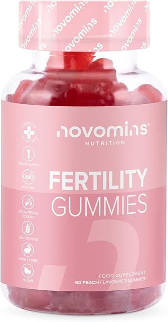 Fertility Gummies - Fertility Supplements for Women Trying to Conceive25 Essential Vitamins and Minerals and Botanicals Plus Folic Acid - Vegan- Gluten Free - by Novomins